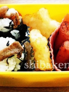 簡単和風 ひじきおにぎり 鉄分補給お弁当-レシピのメイン写真