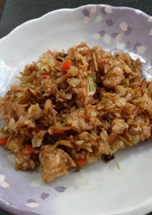 冷蔵庫にあるもので！そばめし-レシピのメイン写真