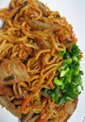 キムチとジャコ天の韓国風焼きそば-レシピのメイン写真