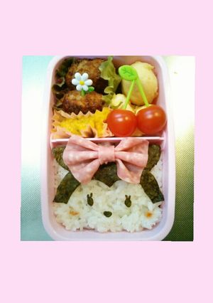 キャラ弁☆簡単ミニーちゃんツムツム弁当-レシピのメイン写真