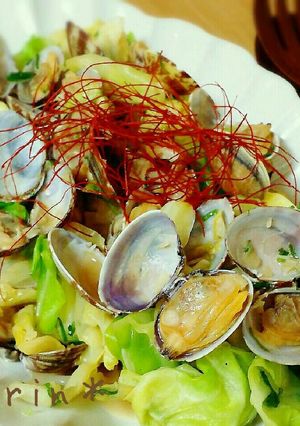 早い旨い～♪春キャベツで、あさりバター。-レシピのメイン写真