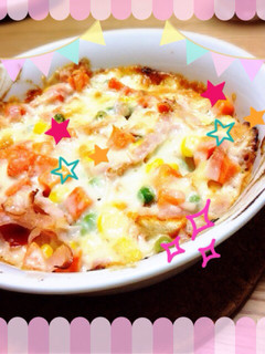 パン耳を使ったなんちゃってピザ★-レシピのメイン写真