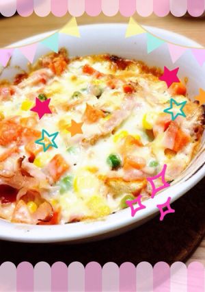 パン耳を使ったなんちゃってピザ★-レシピのメイン写真