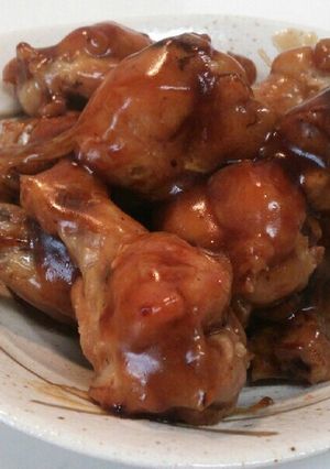 お玉で作る手羽元の甘酢あんかけ-レシピのメイン写真