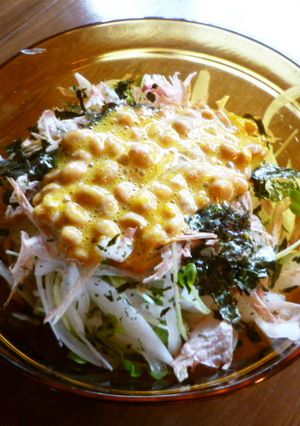 新玉の納豆サラダ♪-レシピのメイン写真