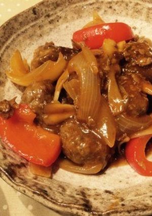 簡単！揚げない肉団子の甘酢あん-レシピのメイン写真