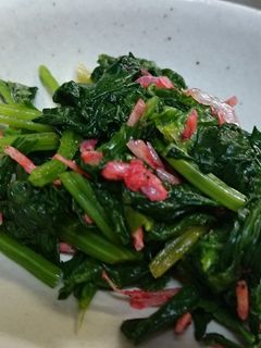 桜えびとほうれん草のおひたし-レシピのメイン写真