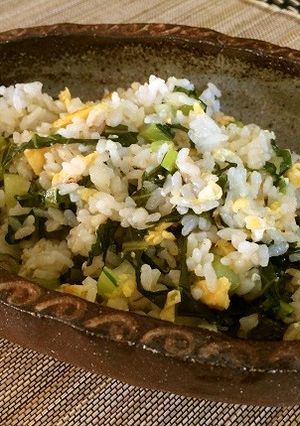 ふんわり。野沢菜チャーハン-レシピのメイン写真