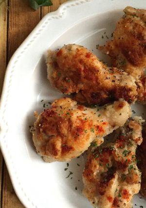 手羽元で＊揚げないヘルシーフライドチキン-レシピのメイン写真