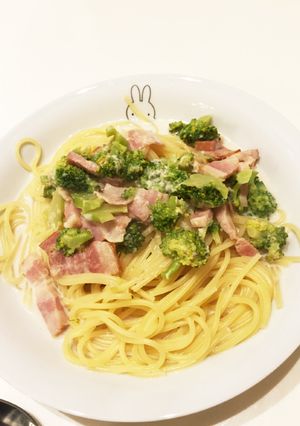 ベーコンとブロッコリーのクリームパスタ-レシピのメイン写真