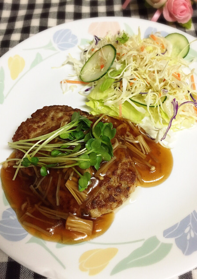 ★簡単で美味しい！大きい和風ハンバーグ★-レシピのメイン写真