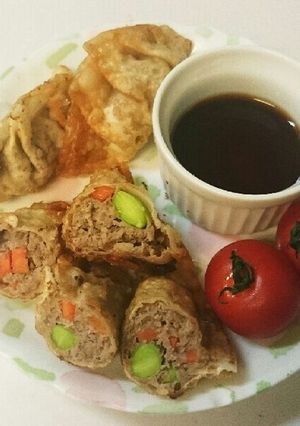 さやえんどうの揚げ餃子-レシピのメイン写真
