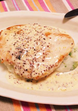 鶏胸肉のソテー マスタードクリームソース-レシピのメイン写真