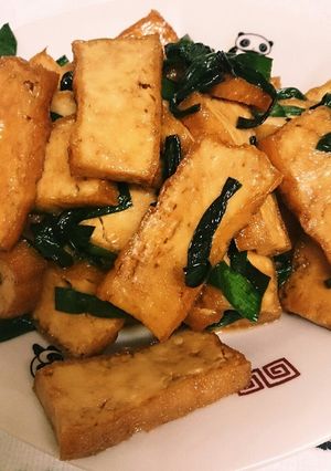 厚揚げとニラ炒め♪-レシピのメイン写真