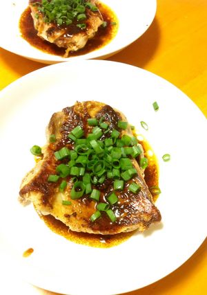 手作り照り焼きソースの鶏もも肉ステーキ-レシピのメイン写真