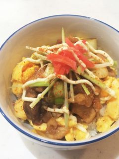 照り焼き鳥玉丼-レシピのメイン写真