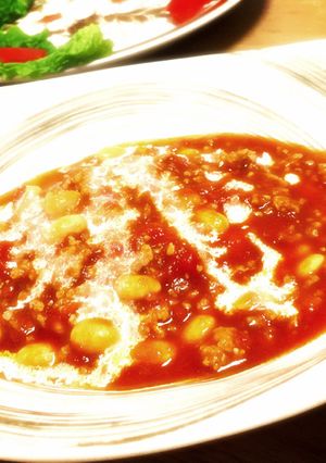 ご飯にもパンにも！大豆のトマト煮こみ-レシピのメイン写真
