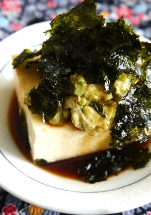 簡単!居酒屋のアボカド冷奴-レシピのメイン写真