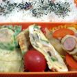 はなびし草の金針菜とまいたけの卵焼き