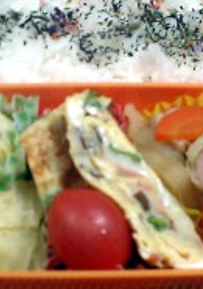 はなびし草の金針菜とまいたけの卵焼き-レシピのメイン写真