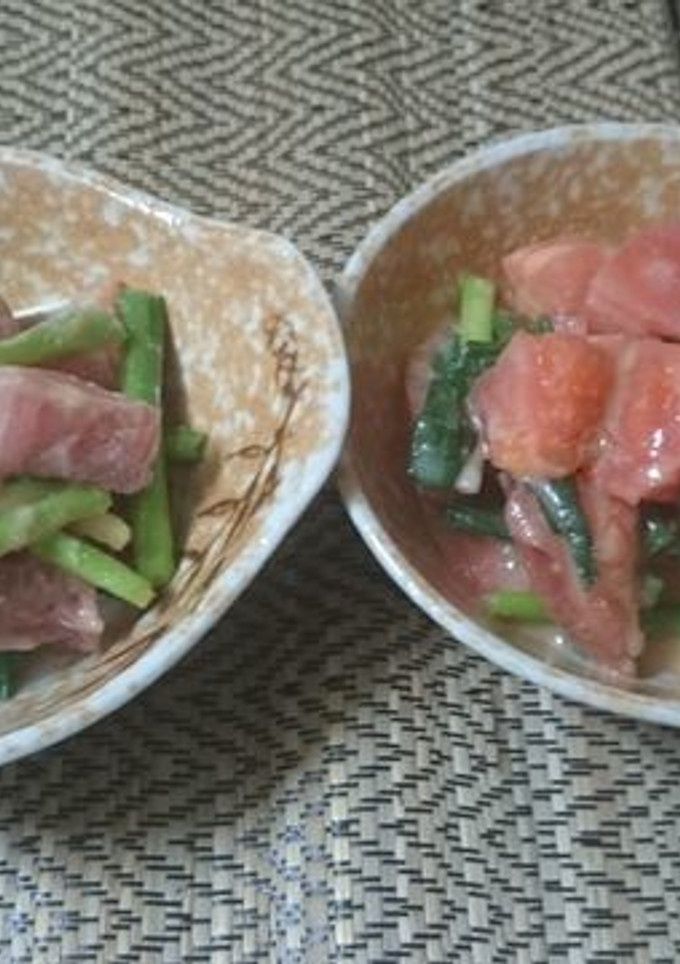 【ぐうたら】まぐろのぬた　トマトのぬた-レシピのメイン写真