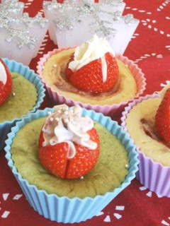 苺と抹茶のチーズケーキ-レシピのメイン写真