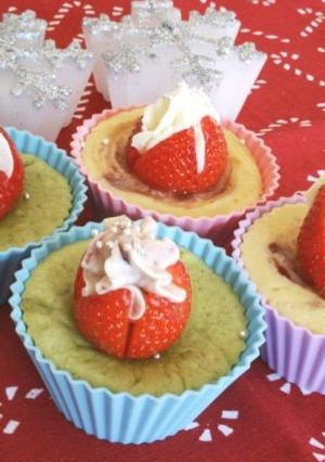 苺と抹茶のチーズケーキ-レシピのメイン写真