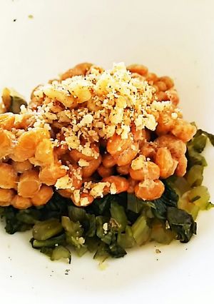 信州旨いものだらけ☆野沢菜くるみ納豆☆-レシピのメイン写真