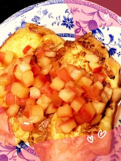 リンゴのコンポート ふわフレンチトースト-レシピのメイン写真