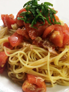 トマトとツナの冷製パスタ-レシピのメイン写真
