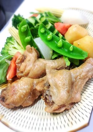 簡単!やみつき手羽元のお酢煮-レシピのメイン写真