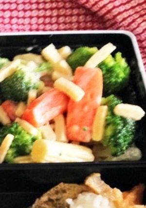 細切り高野豆腐のマヨドレ温野菜サラダ-レシピのメイン写真