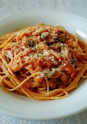 カニかまのトマトクリームパスタ-レシピのメイン写真