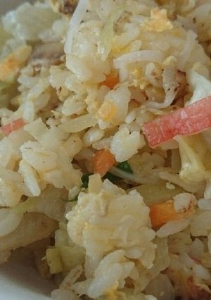 ふわシャキ☆レタスとカニカマ炒飯-レシピのメイン写真