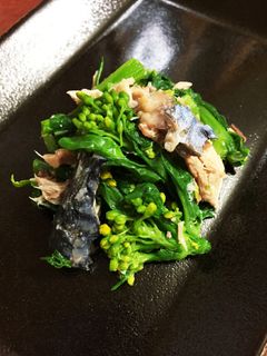 菜の花と鯖缶の和え物-レシピのメイン写真