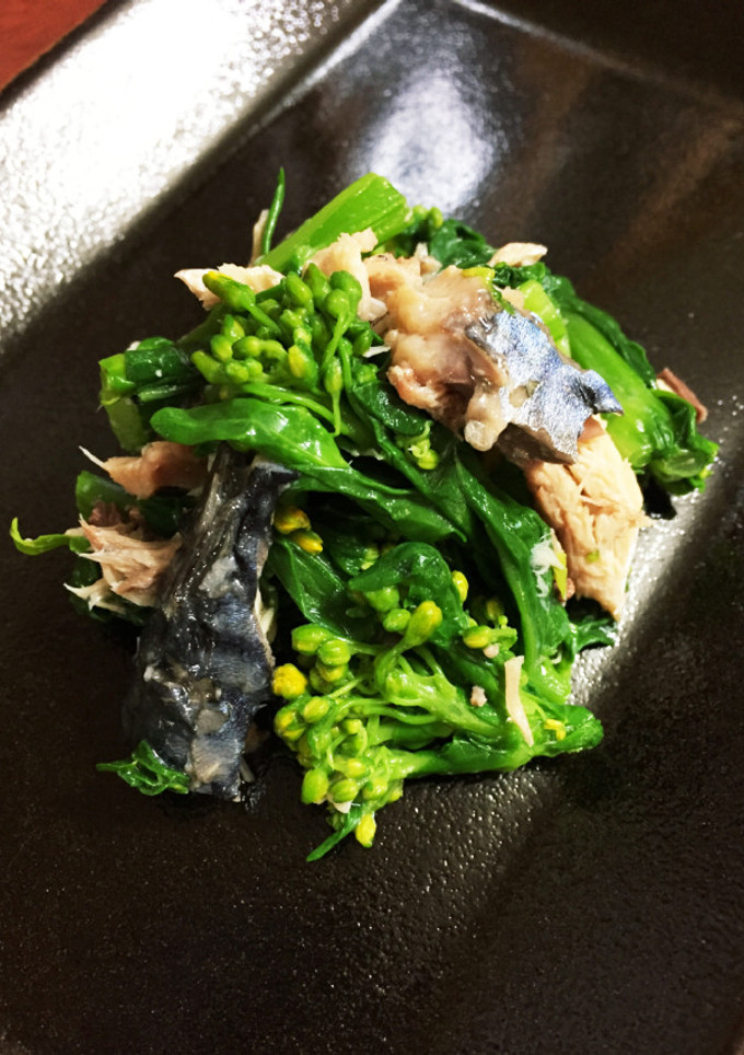 菜の花と鯖缶の和え物-レシピのメイン写真