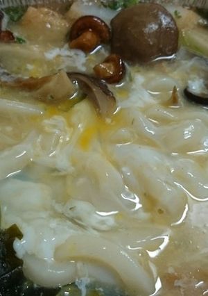 山菜・シャク・きのこ入り金ちゃんうどん-レシピのメイン写真