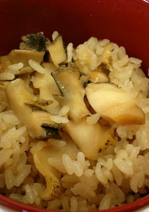 ニシ貝の炊き込みご飯-レシピのメイン写真