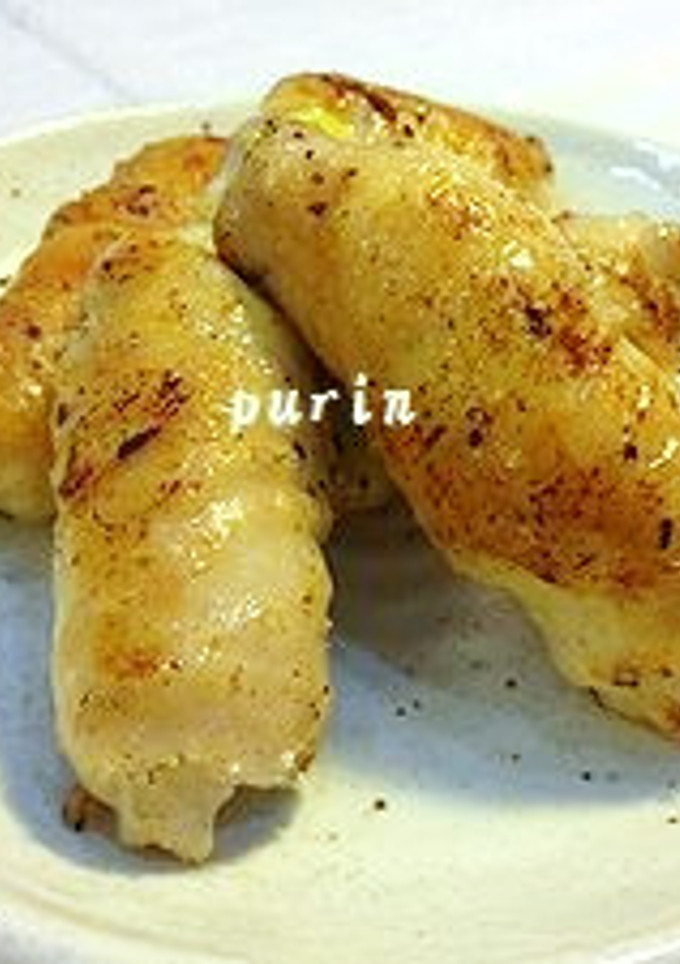 おつまみにも♪鶏皮のネギ巻き-レシピのメイン写真