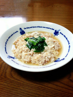 簡単♪豆腐と豚ミンチのレンチン蒸し♬-レシピのメイン写真