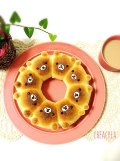 リラックマ♡ちぎりパン-レシピのメイン写真