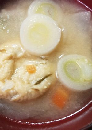 がんも味噌汁-レシピのメイン写真