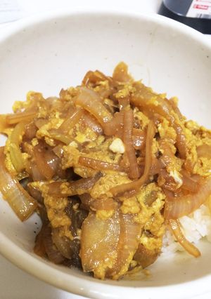 甘め！玉ねぎの卵とじ丼-レシピのメイン写真