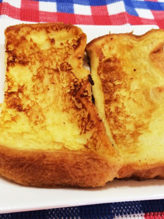 簡単すぐ!食パンでフレンチトースト♡-レシピのメイン写真
