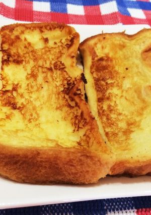 簡単すぐ!食パンでフレンチトースト♡-レシピのメイン写真