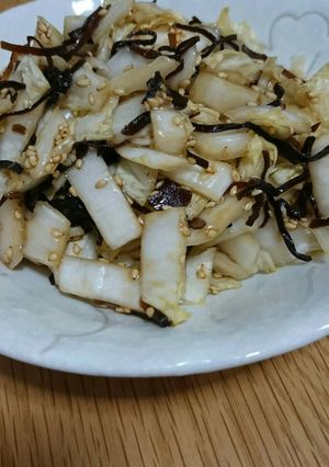白菜の塩昆布合え-レシピのメイン写真