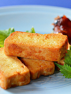 味噌漬け豆腐のバター焼き ☆ 簡単水切り-レシピのメイン写真