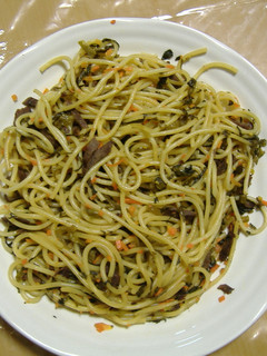 高菜と牛肉の炒めパスタ-レシピのメイン写真