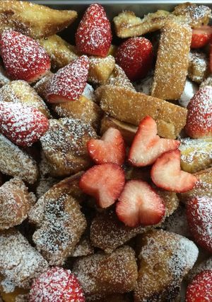 お花見フレンチトースト♪メープル風味-レシピのメイン写真