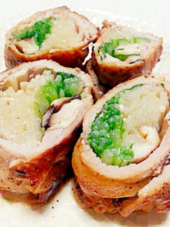 水菜ときのこの肉巻き-レシピのメイン写真